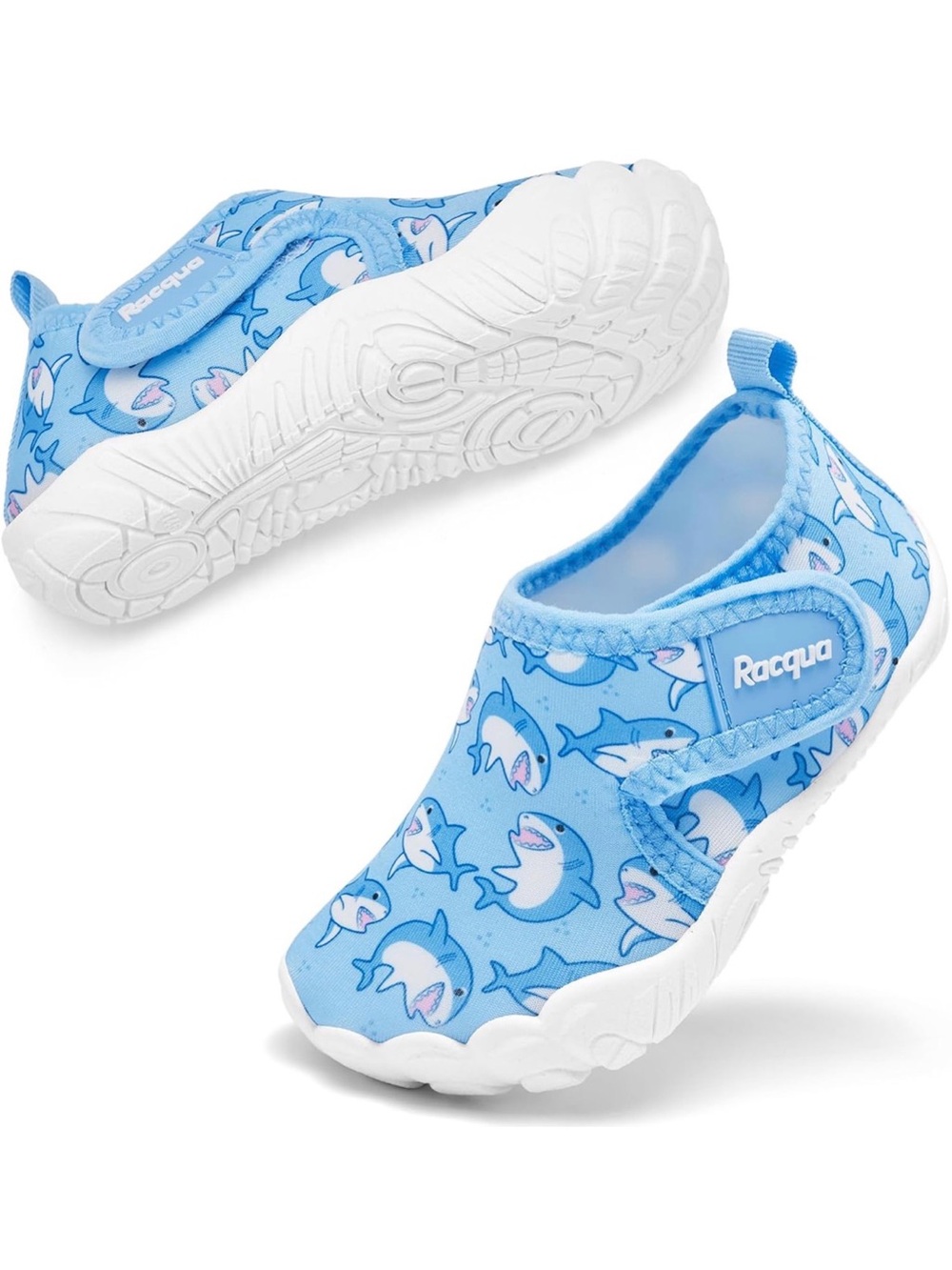 Kids' Blue Shark Slip-On Water Shoes